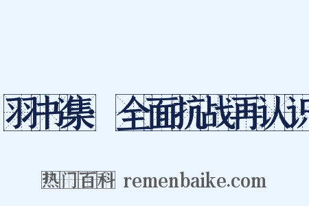 羽书集·全面抗战再认识是什么意思的图片